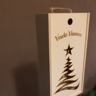 Vianočný box na víno